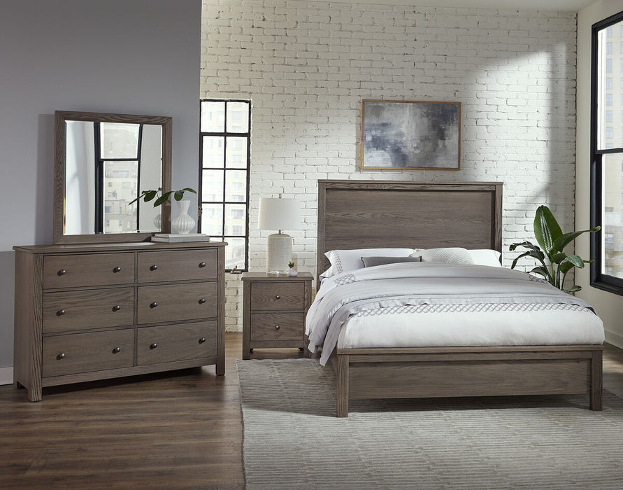 Vaughan Bassett Fundamentals 6 Drawer Dresser in Grey