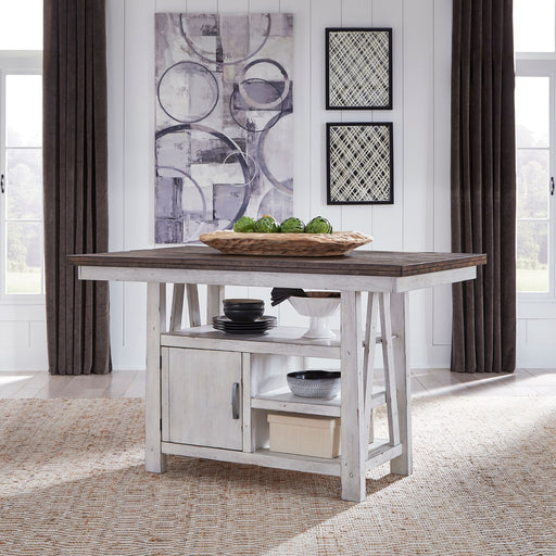 Farmhouse Gathering Table in White/Oak image