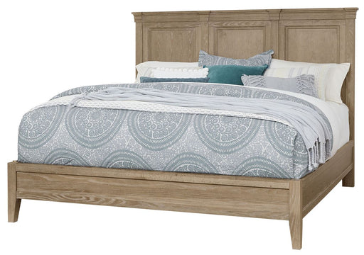 Vaughan-Bassett Passageways Deep Sand Cal King Mansion Bed with Low Profile Footboard in Medium Brown image