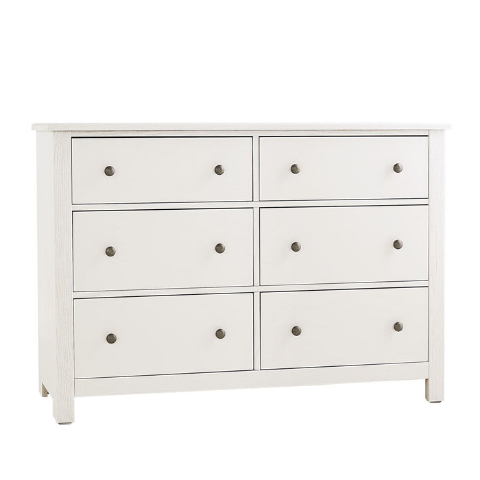 Vaughan Bassett Fundamentals 6 Drawer Dresser in White image