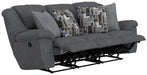 Trifecta Sofa w/3 Recliners and Drop Down Table - Smokey Mountain Furniture (NC)