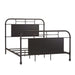 Vintage Series King Metal Bed in Black - Smokey Mountain Furniture (NC)