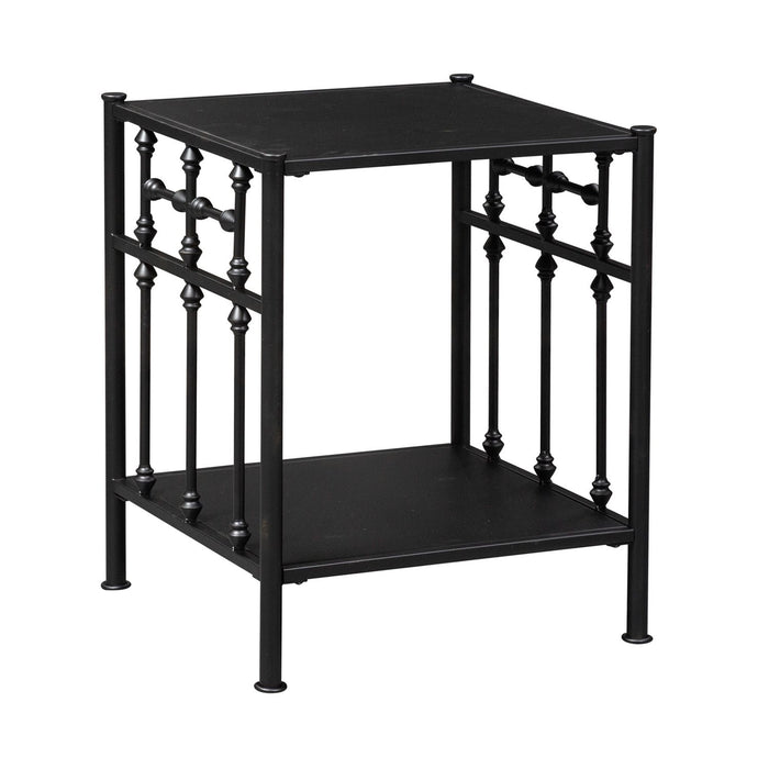 Vintage Series Open Nightstand in Black - Smokey Mountain Furniture (NC)