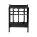 Vintage Series Open Nightstand in Black - Smokey Mountain Furniture (NC)