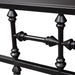 Vintage Series Open Nightstand in Black - Smokey Mountain Furniture (NC)