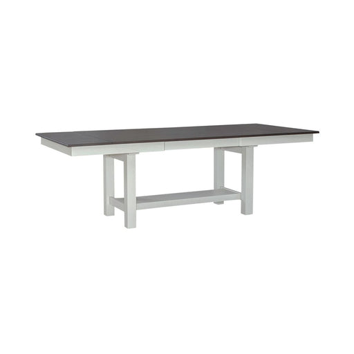 Liberty Furniture Brook Bay Trestle Table in Textured White 182-CD-TRS image