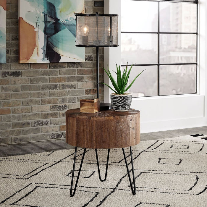 Liberty Furniture Canyon Accent Cocktail Table in Railroad Brown