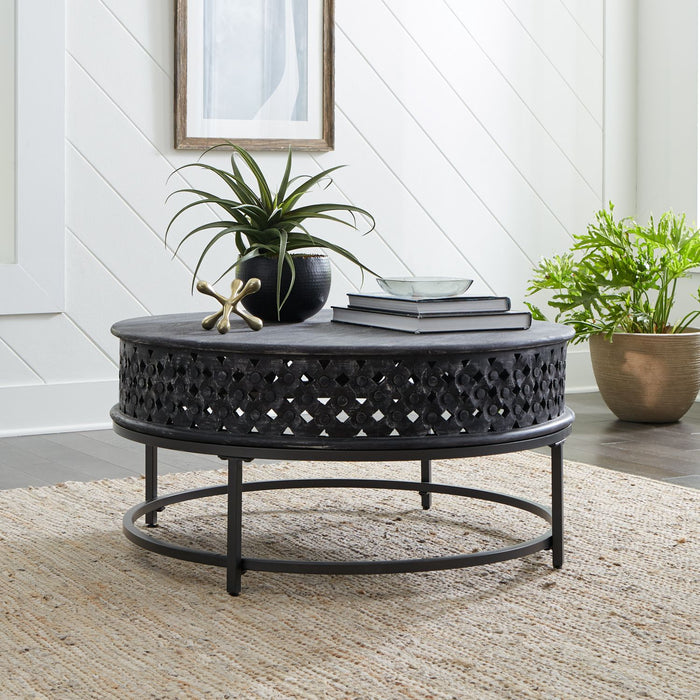 Stella Accent Cocktail Table in Chalkboard Black EST SHIP TIME APPX 4 WEEKS image