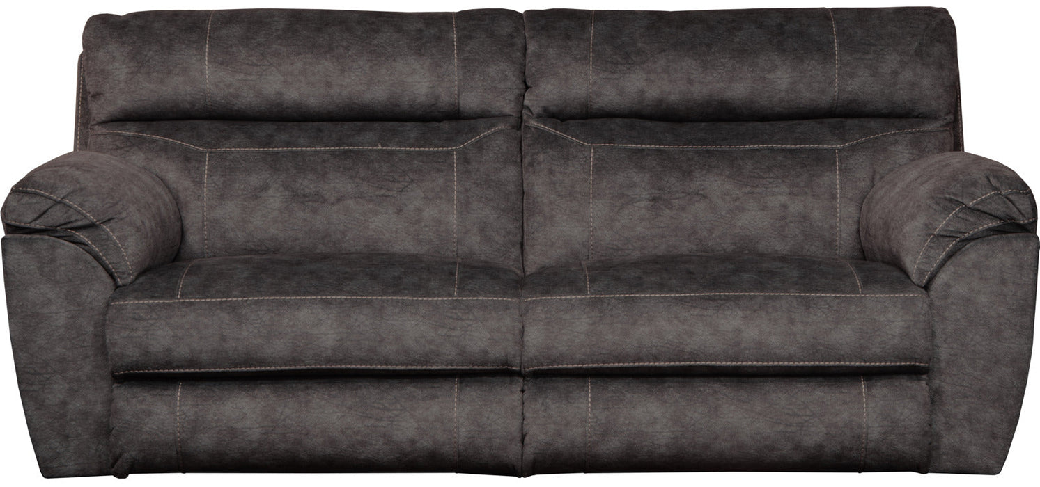Catnapper Sedona Power Headrest w/Lumbar Lay Flat Reclining Sofa in Smoke 762221