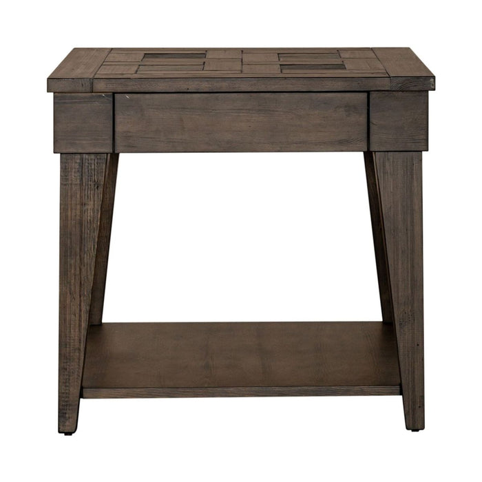 Liberty Furniture Arrowcreek End Table in Weathered Stone image
