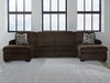 Kimlee Sectional with Double Chaise - Smokey Mountain Furniture (NC)