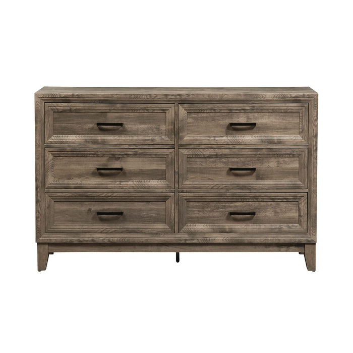 Ridgecrest 6 Drawer Dresser in Cobblestone - Smokey Mountain Furniture (NC)