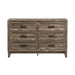 Ridgecrest 6 Drawer Dresser in Cobblestone - Smokey Mountain Furniture (NC)