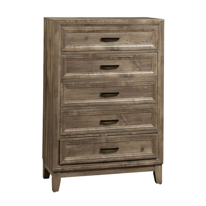 Ridgecrest 5 Drawer Chest in Cobblestone - Smokey Mountain Furniture (NC)