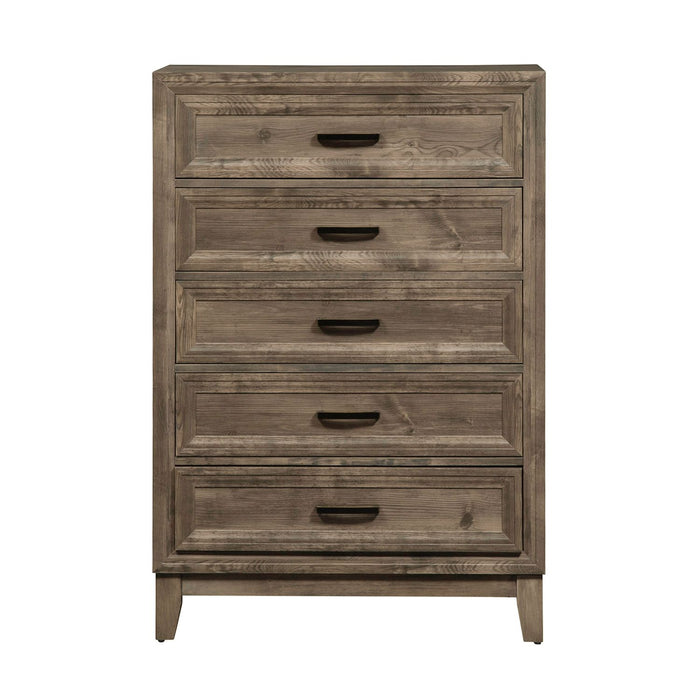 Ridgecrest 5 Drawer Chest in Cobblestone - Smokey Mountain Furniture (NC)