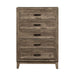 Ridgecrest 5 Drawer Chest in Cobblestone - Smokey Mountain Furniture (NC)