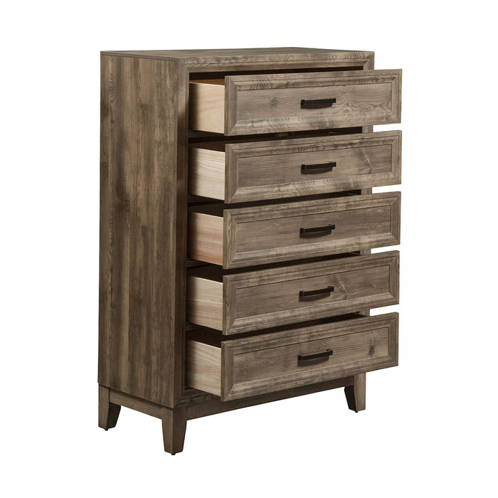 Ridgecrest 5 Drawer Chest in Cobblestone - Smokey Mountain Furniture (NC)