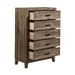Ridgecrest 5 Drawer Chest in Cobblestone - Smokey Mountain Furniture (NC)