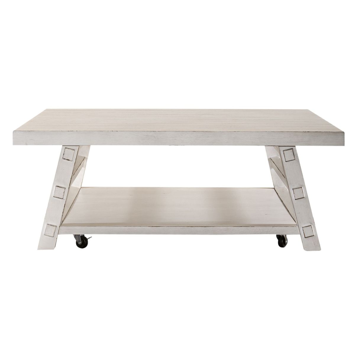 Liberty Furniture Modern Farmhouse Cocktail Table in White