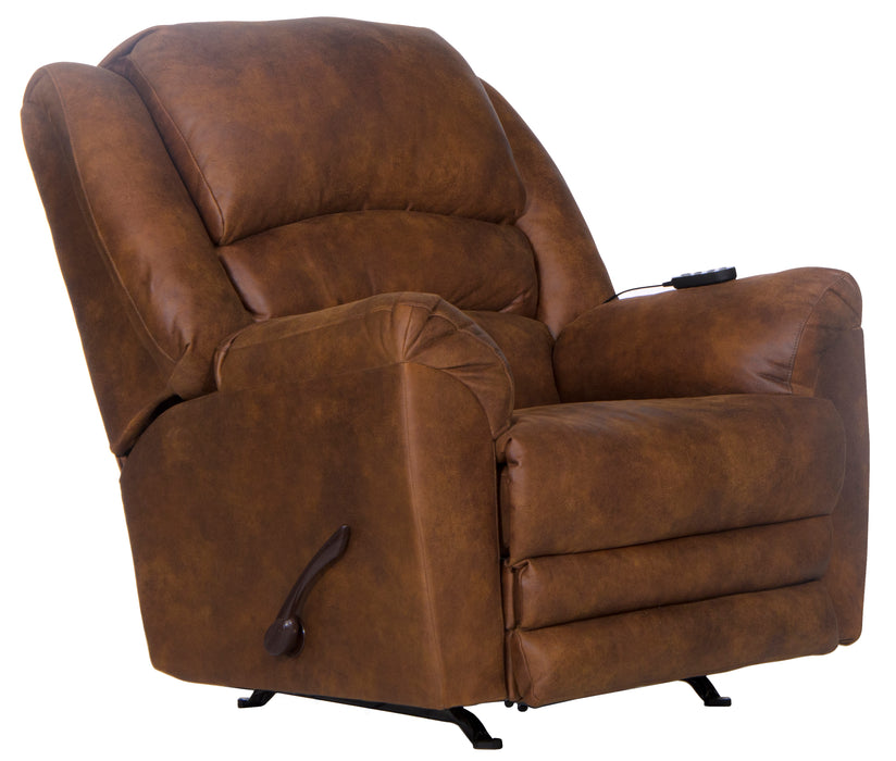 Hayden Chaise Rocker Recl w/Heat/Massage & Oversize Xtra Comfort Footrest - Smokey Mountain Furniture (NC)