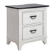 Allyson Park 2 Drawer Nightstand with Charging Station in White - Smokey Mountain Furniture (NC)