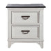 Allyson Park 2 Drawer Nightstand with Charging Station in White - Smokey Mountain Furniture (NC)
