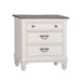 Allyson Park Nightstand in Wirebrushed White - Smokey Mountain Furniture (NC)