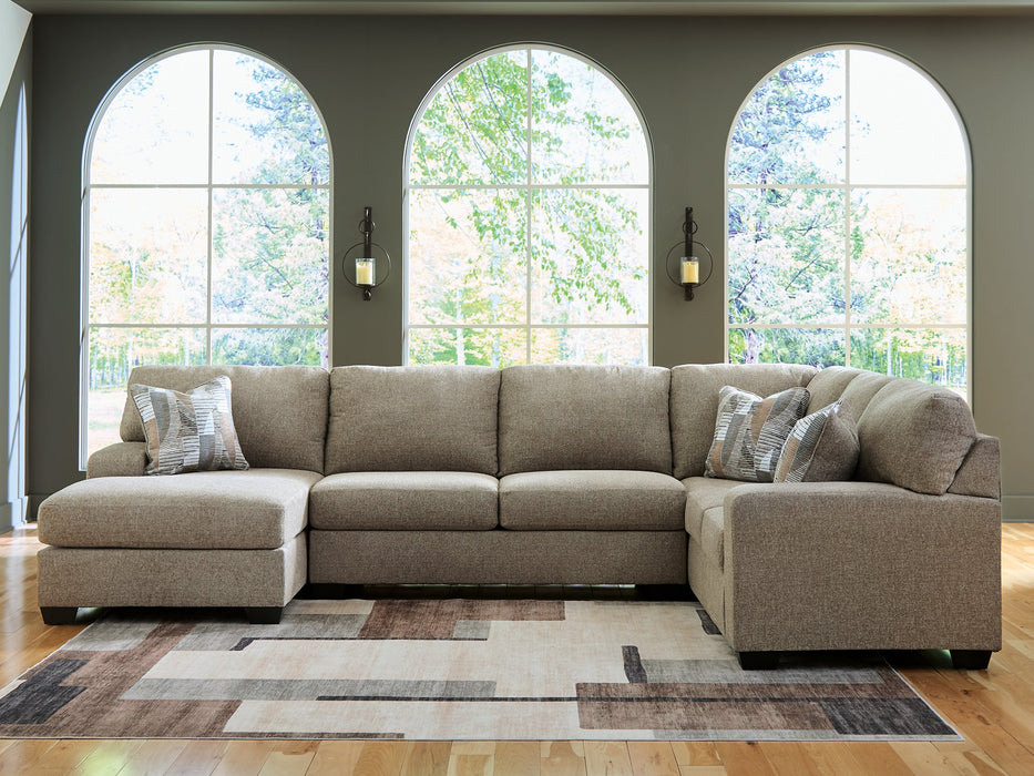 Newellen Sleeper Sectional with Chaise - Smokey Mountain Furniture (NC)