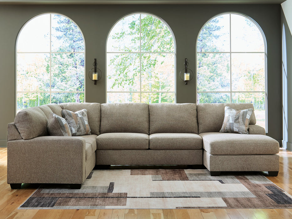 Newellen Sleeper Sectional with Chaise - Smokey Mountain Furniture (NC)