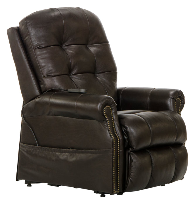 Madison Power Lift Lay Flat Recliner w/Heat & Msg (Italian Leather) - Smokey Mountain Furniture (NC)
