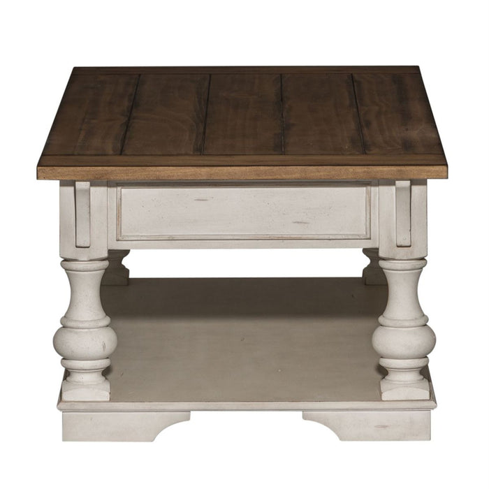 Liberty Morgan Creek Cocktail Table in Antique White