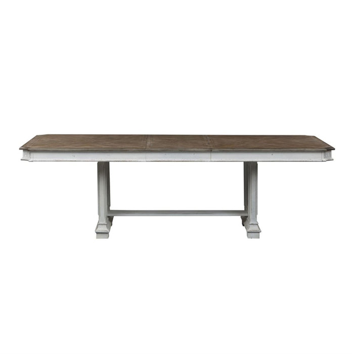 Liberty Furniture Abbey Park Trestle Dining Table in Antique White image