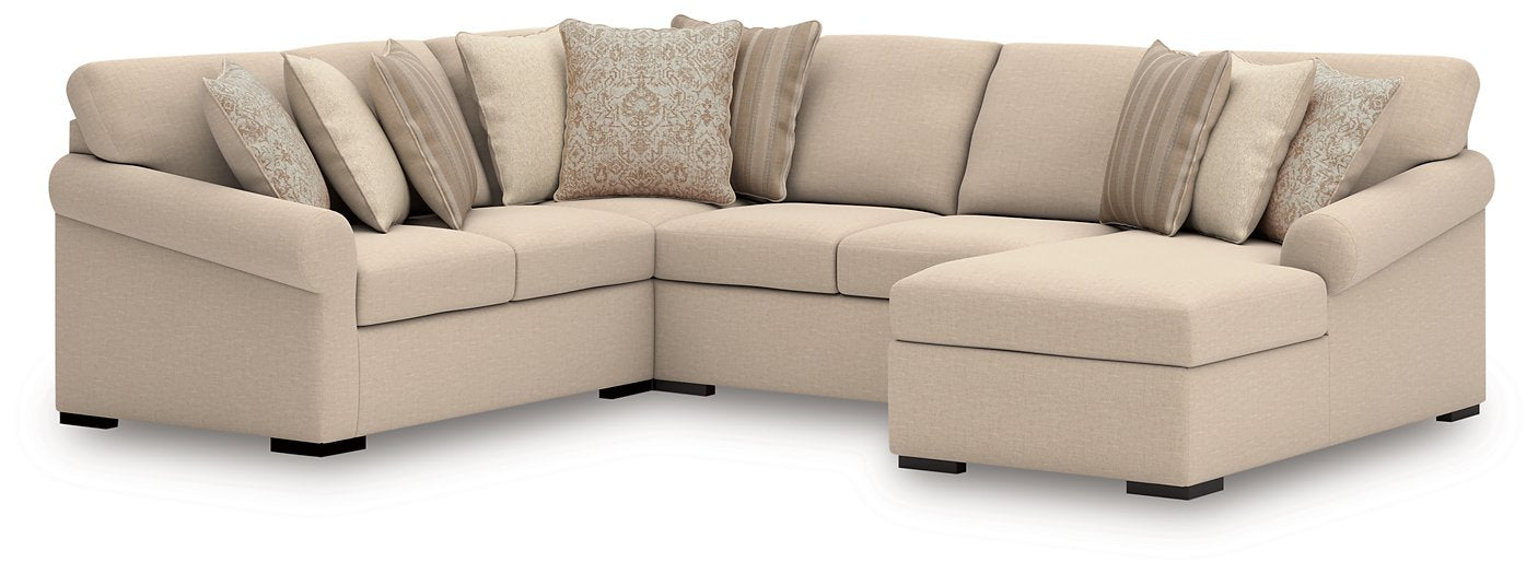 LadyMae Sectional with Chaise - Smokey Mountain Furniture (NC)
