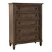 Americana Farmhouse Queen Sleigh Bed, Dresser & Mirror, Chest, N/S - Smokey Mountain Furniture (NC)