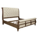Americana Farmhouse Queen Sleigh Bed, Dresser & Mirror, N/S - Smokey Mountain Furniture (NC)