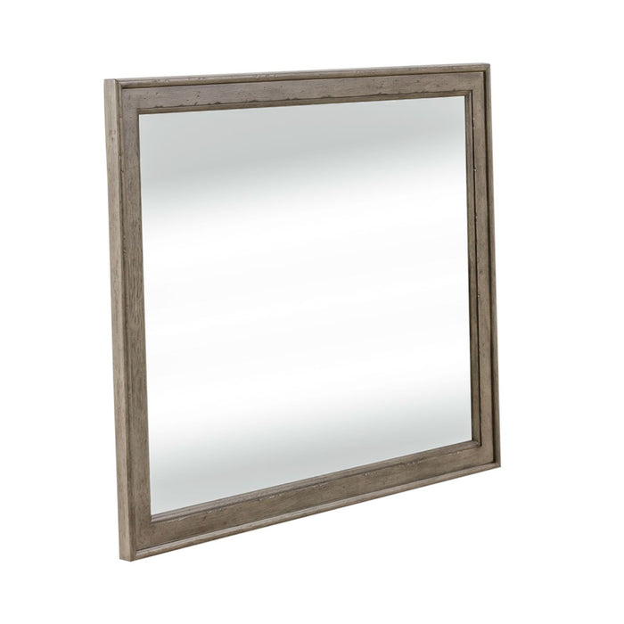 Americana Farmhouse Landscape Mirror in Dusty Taupe and Black - Smokey Mountain Furniture (NC)