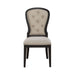 Americana Farmhouse Uph Tufted Back Side Chair - Black - Smokey Mountain Furniture (NC)