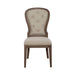 Liberty Furniture Americana Farmhouse Uph Tufted Back Side Chair (Set of 2) in Dusty Taupe & Black image