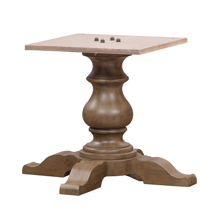 Americana Farmhouse Optional 5 Piece Pedestal Table Set - Smokey Mountain Furniture (NC)