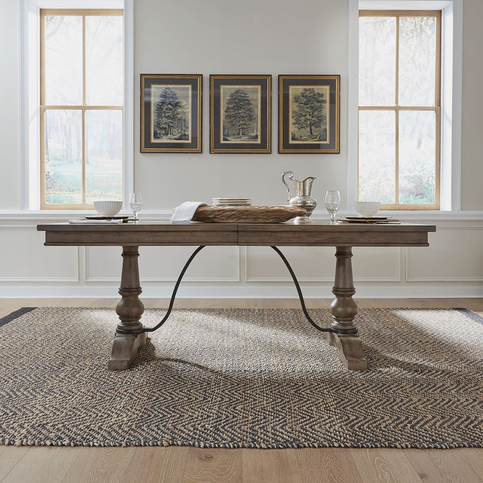 Americana Farmhouse Trestle Table Set - Smokey Mountain Furniture (NC)
