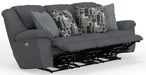 Trifecta Power Sofa w/3 Recliners and Drop Down Table - Smokey Mountain Furniture (NC)