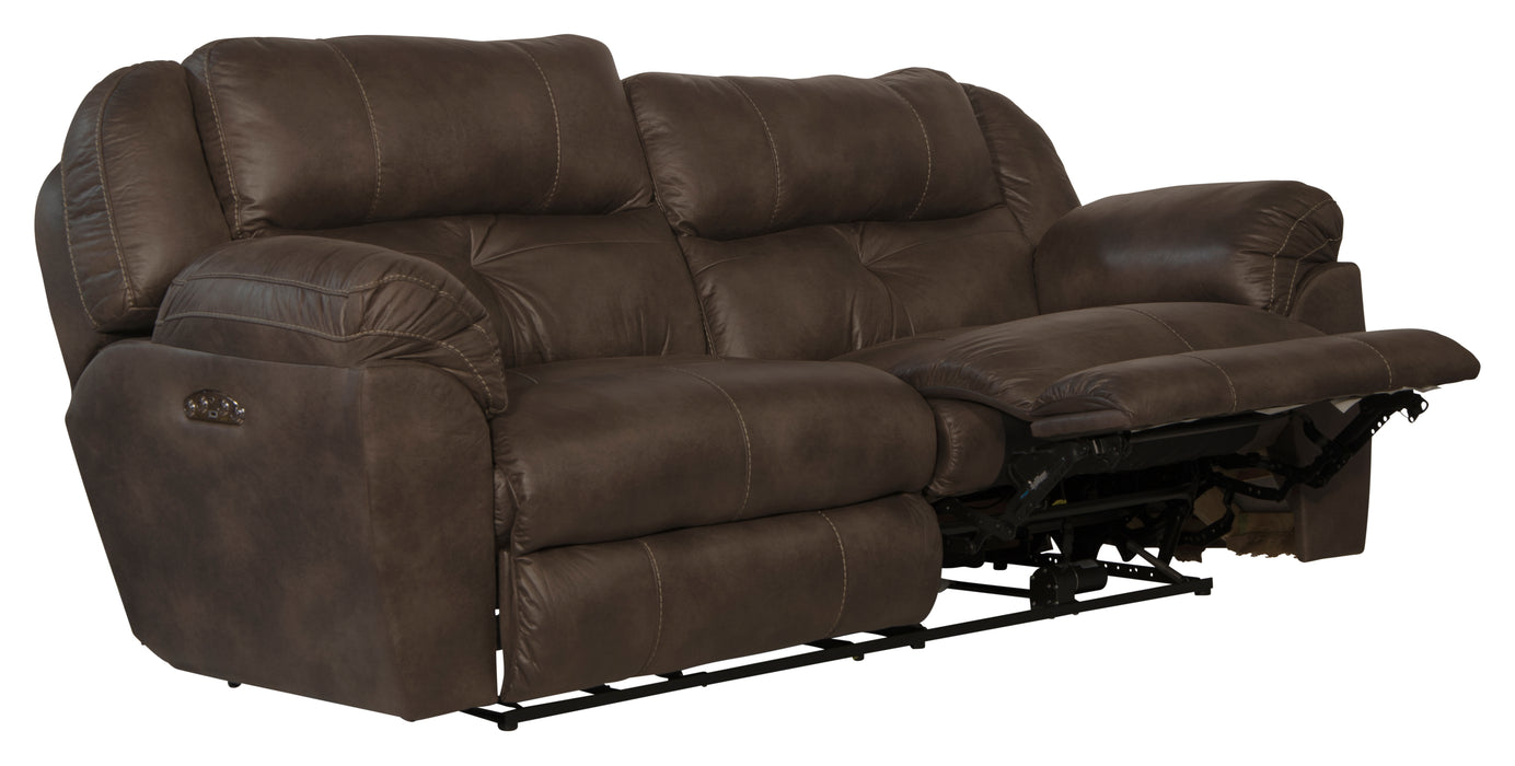 Ferrington Power Headrest Power Lay Flat Reclining Sofa - Smokey Mountain Furniture (NC)