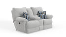 Lenny Power Lay Flat Reclining Console Loveseat - Smokey Mountain Furniture (NC)