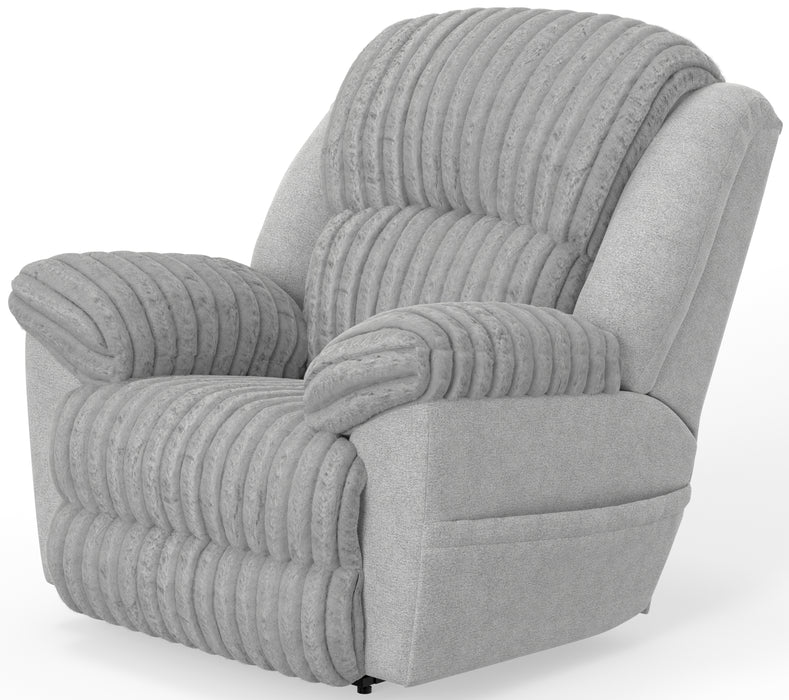 Shaggy Power Lay Flat Recliner w/Zero Gravity - Smokey Mountain Furniture (NC)