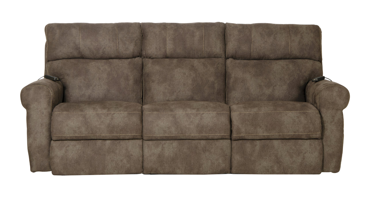 Tranquility Power Headrest Power LayFlat Recl Sofa w/DDT/CR3 Heat/Massage/Lumbar - Smokey Mountain Furniture (NC)