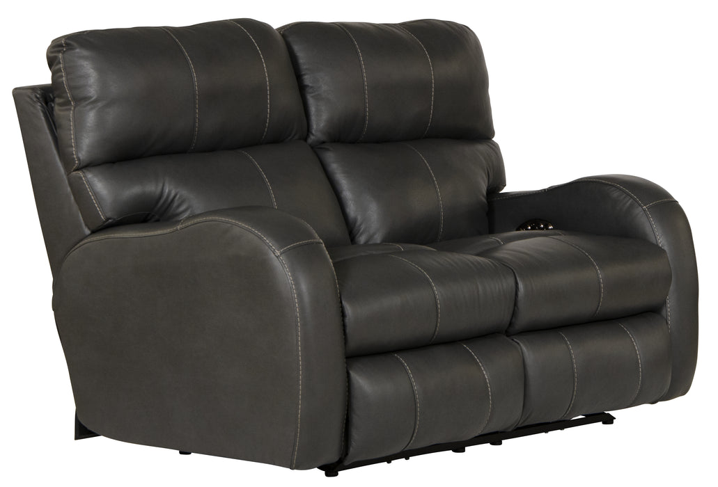 Angelo Power Headrest Power LayFlat Reclining Loveseat