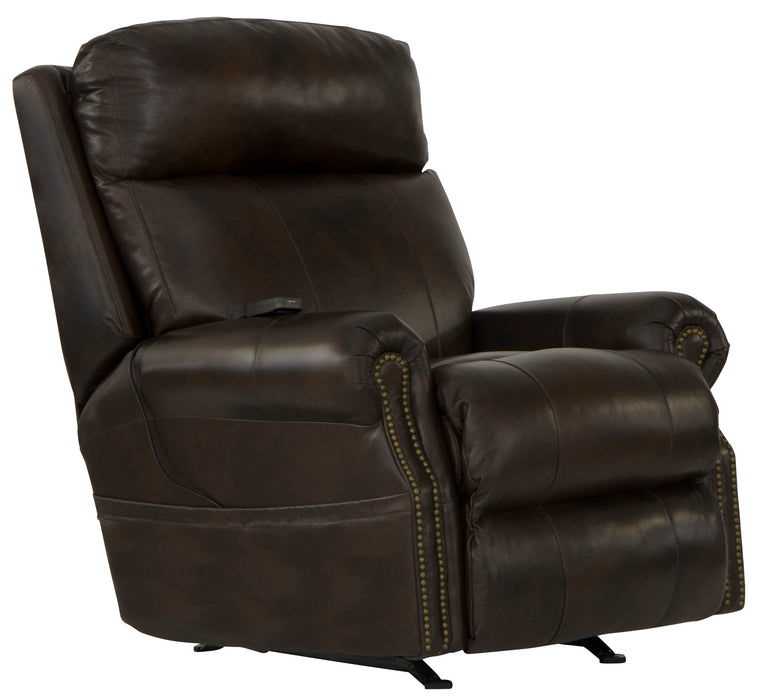 Vito Power Headrest Power Rocker Recl w/CR3 Heat/Massage/Lumbar - Smokey Mountain Furniture (NC)