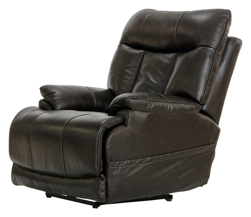 Naples Power Headrest Power Lay Flat Recliner w/Extended Ottoman - Smokey Mountain Furniture (NC)