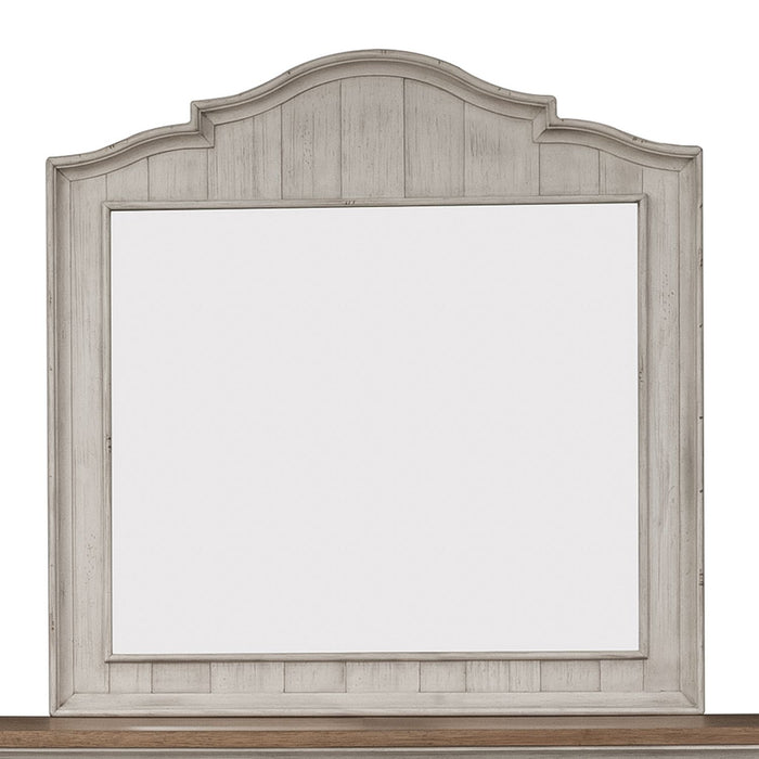 Farmhouse Reimagined Mirror in Antique White