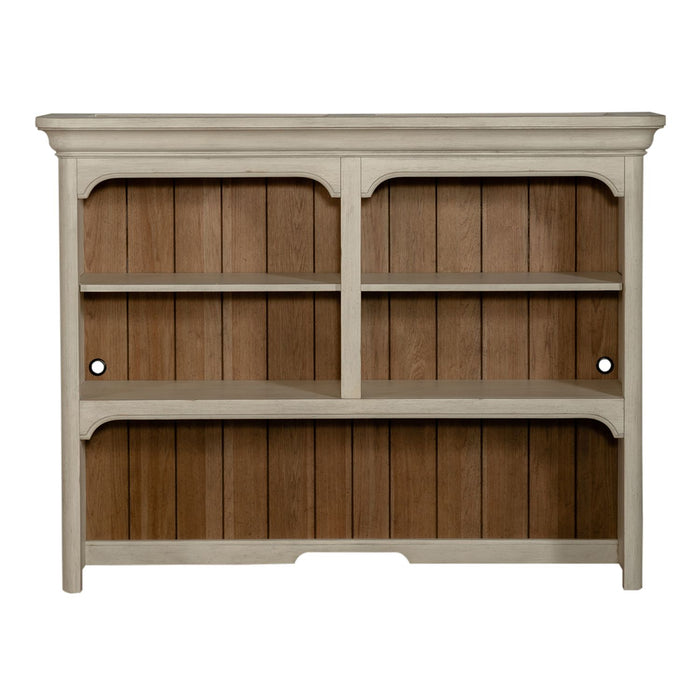 Farmhouse Reimagined Credenza Hutch in Antique White - Smokey Mountain Furniture (NC)